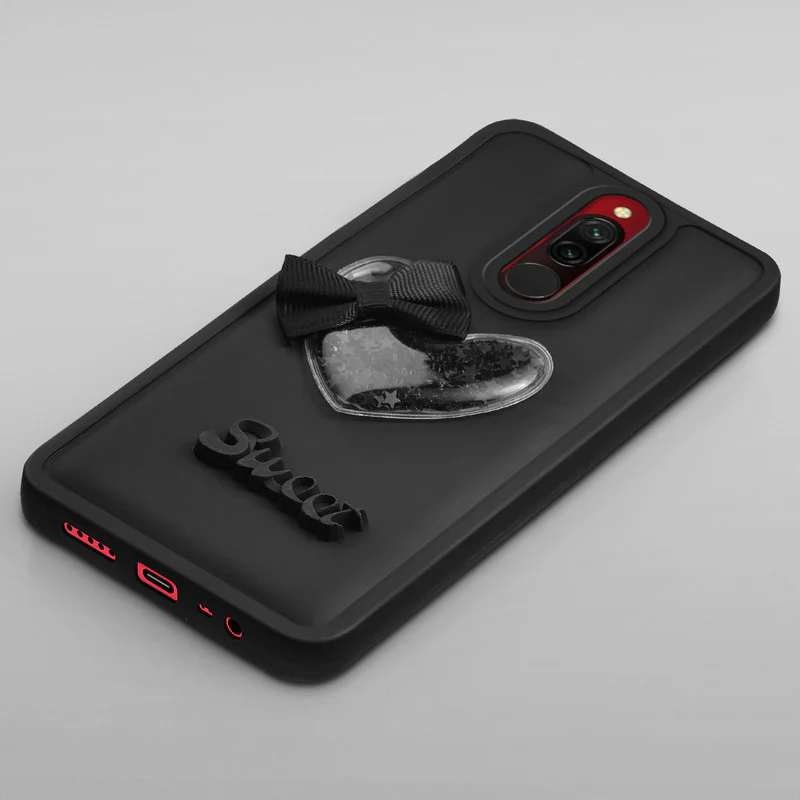 Bow Heart Cute Phone Back Cover for Redmi 8 - Image 5