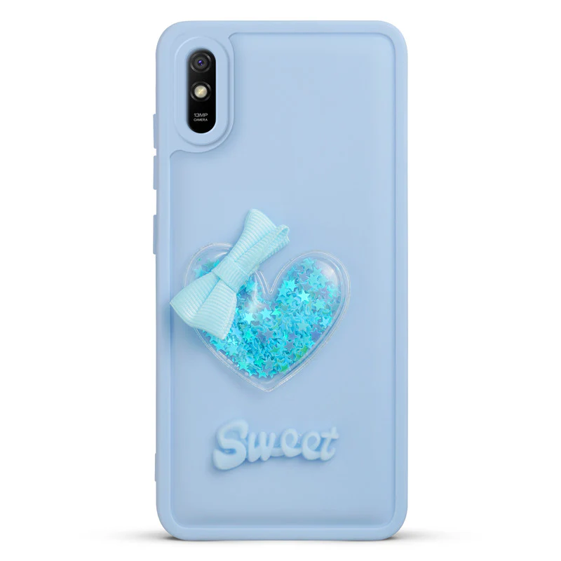Bow Heart Cute Phone Back Cover for Redmi 9A - Image 16