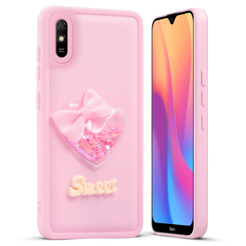 Bow Heart Cute Phone Back Cover for Redmi 9A - Image 9