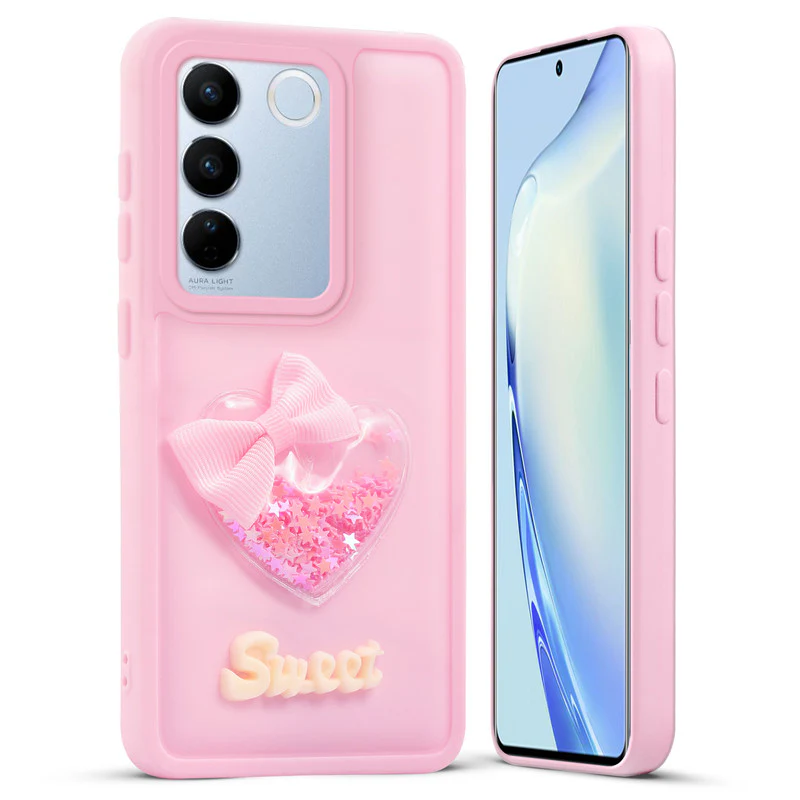 Bow Heart Cute Phone Back Cover for Vivo V27 Pro 5G - Image 11