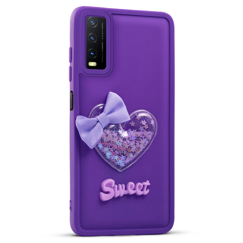 Bow Heart Cute Phone Back Cover for Vivo Y20 - Image 15