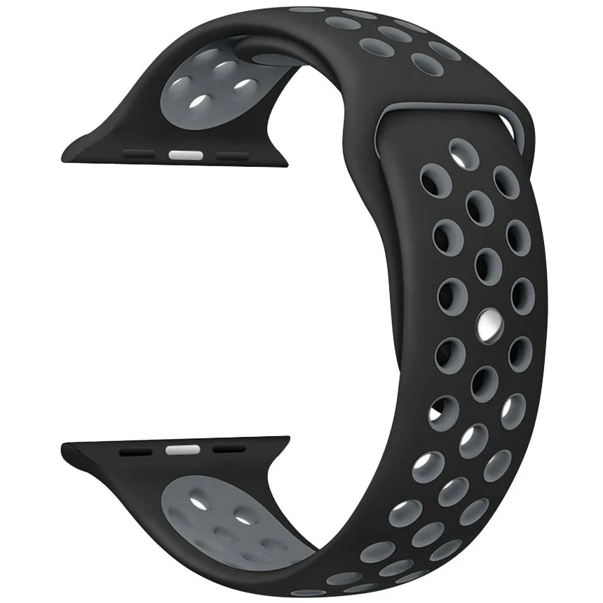Breathable Dotted Dual-Tone Silicone Strap for Apple iWatch - Image 23