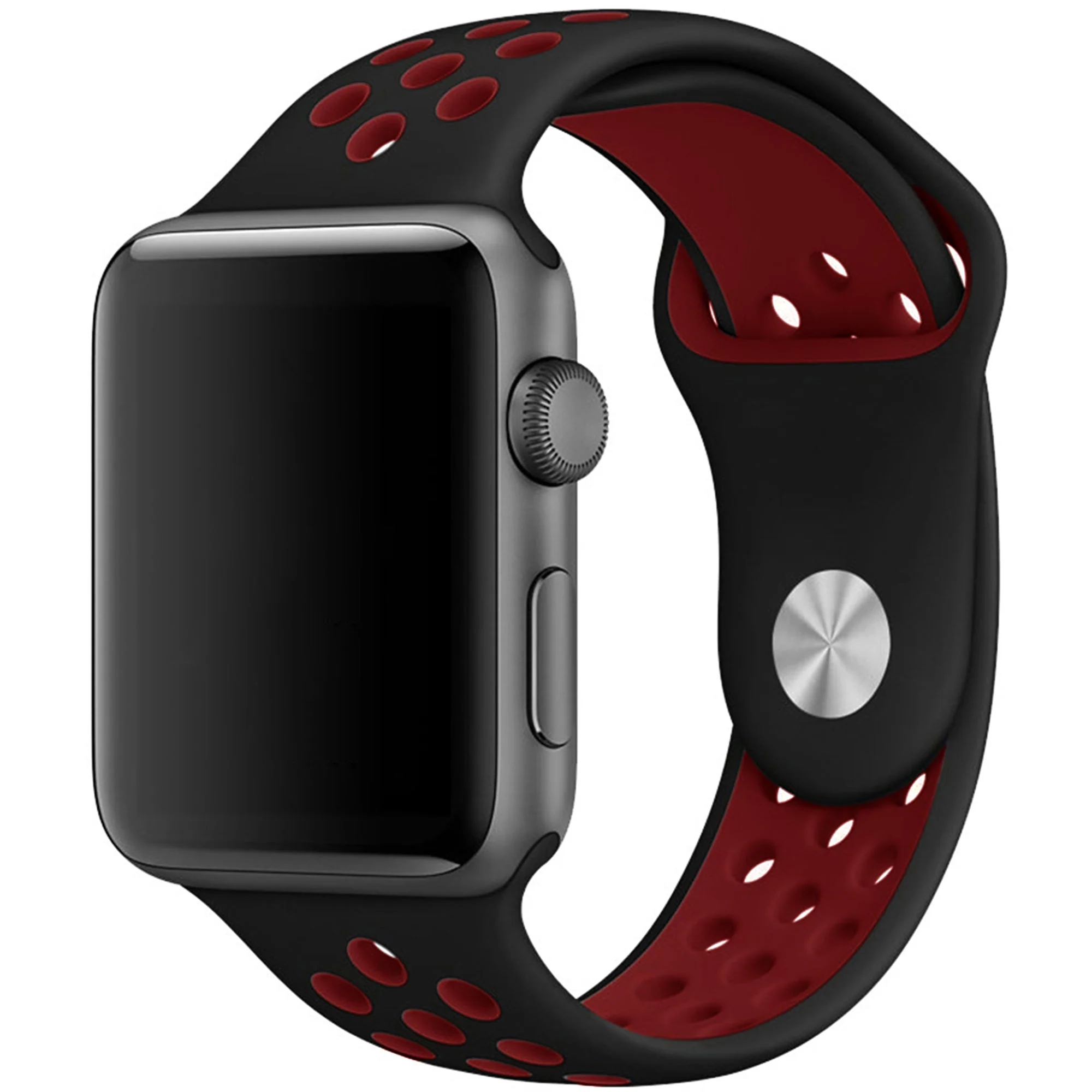 Breathable Dotted Dual-Tone Silicone Strap for Apple iWatch - Image 41
