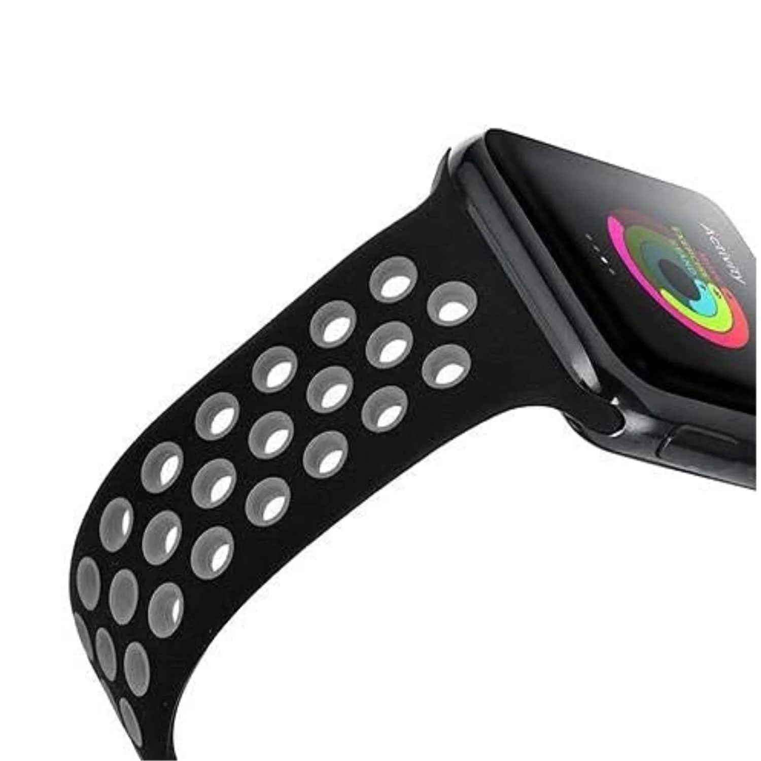 Breathable Dotted Dual-Tone Silicone Strap for Apple iWatch - Image 68
