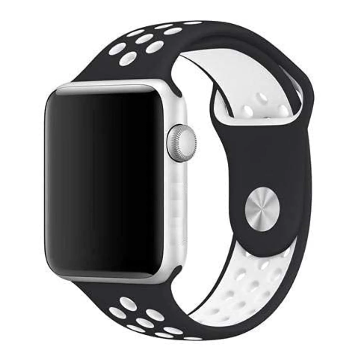 Breathable Dotted Dual-Tone Silicone Strap for Apple iWatch - Image 70
