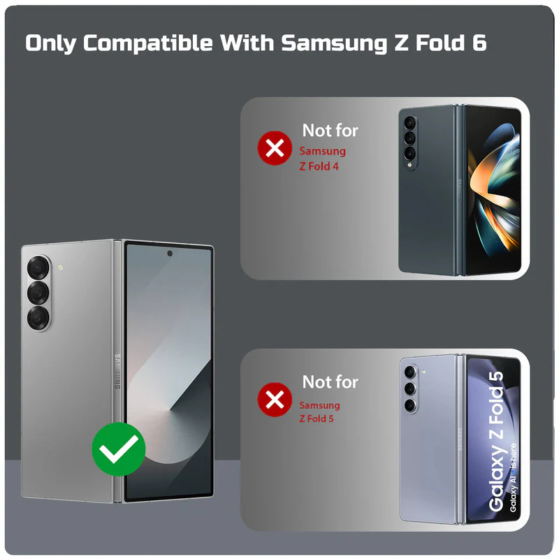 Carbon Fiber TPU Back Cover for Samsung Z Fold 6 with Checkered Printed Designs - Image 2