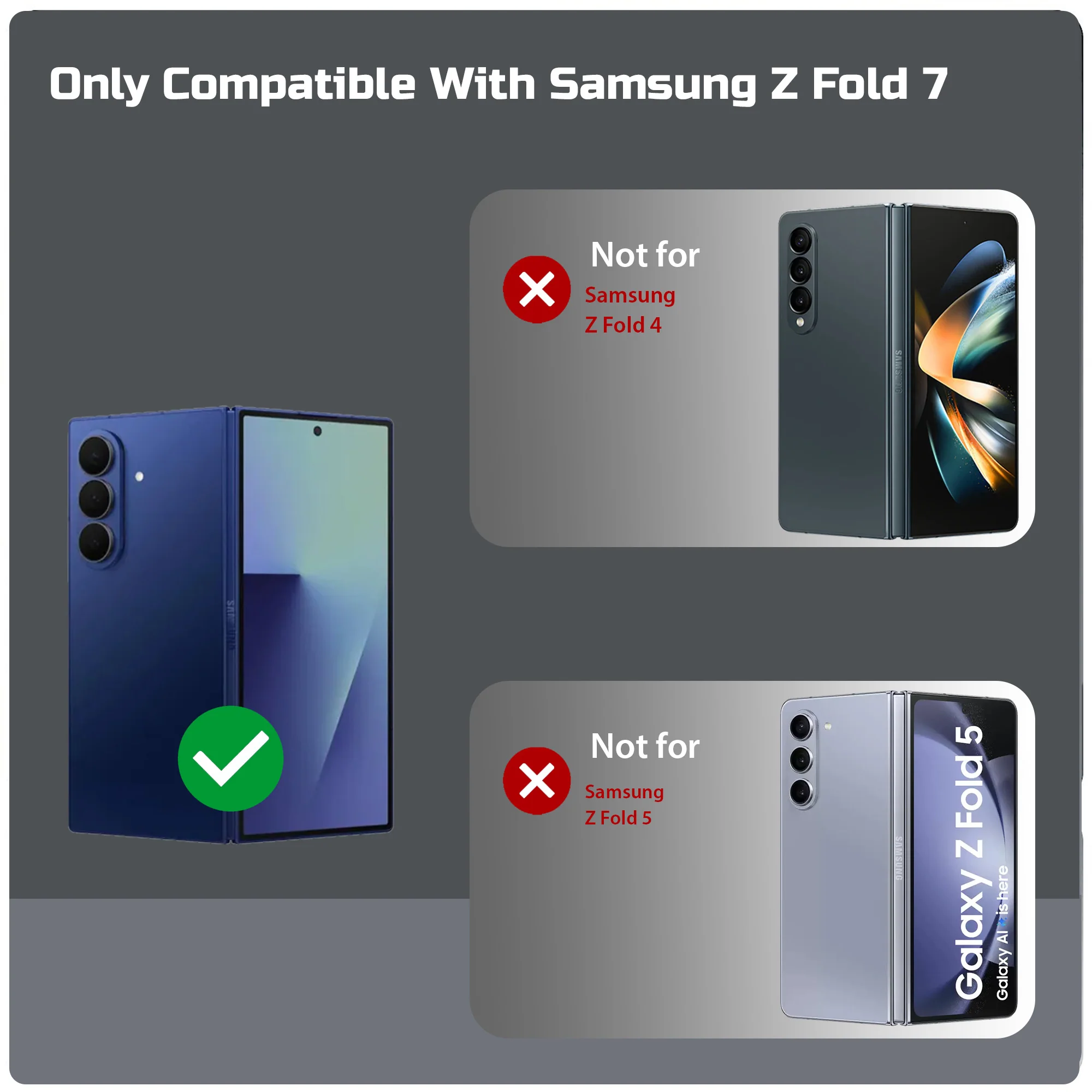Carbon Fiber TPU Back Cover for Samsung Z Fold 7 with Checkered Printed Designs - Image 14