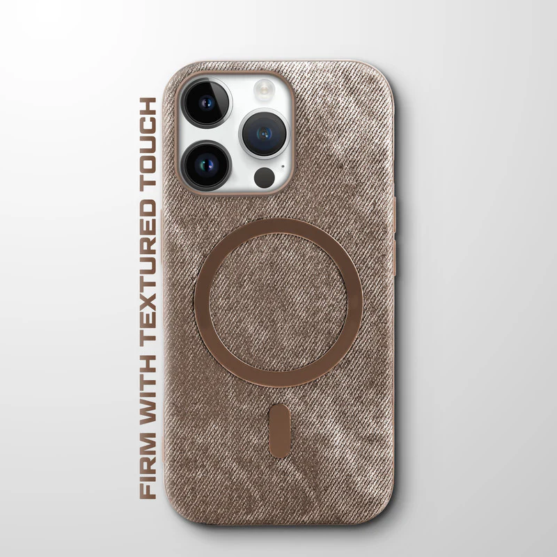 Classic Denim Finish Back Case For Apple iPhone 14 Pro With Wireless Charging Support Support - Image 10