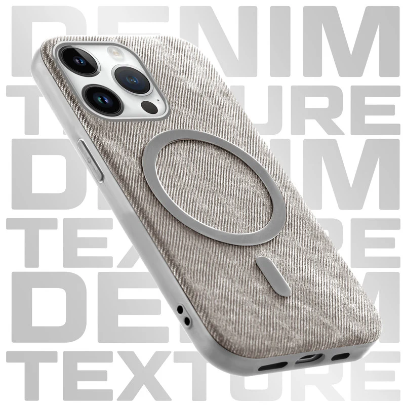 Classic Denim Finish Back Case For Apple iPhone 14 Pro With Wireless Charging Support Support - Image 29
