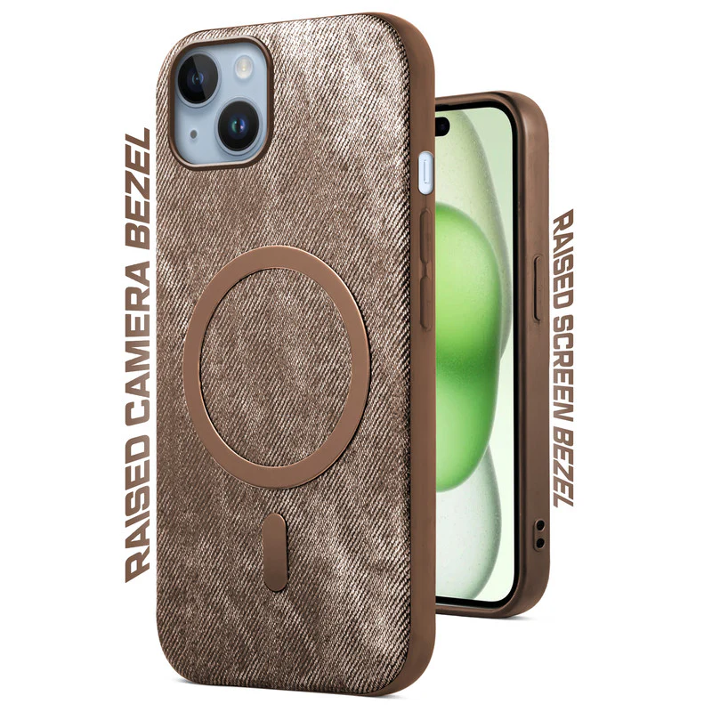 Classic Denim Finish Back Case For Apple iPhone 15 Plus With Wireless Charging Support Support - Image 12