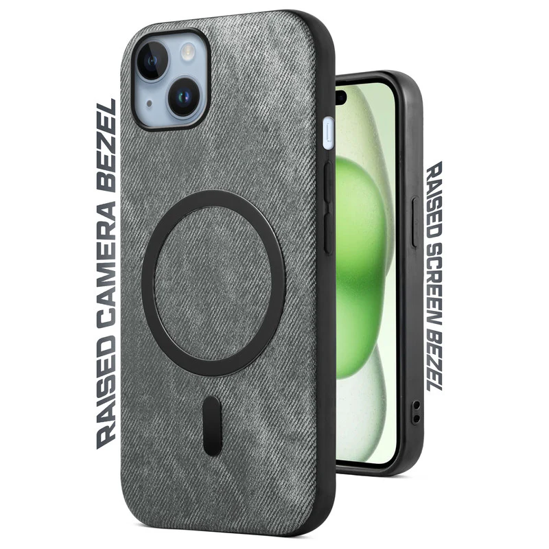 Classic Denim Finish Back Case For Apple iPhone 15 Plus With Wireless Charging Support Support - Image 24