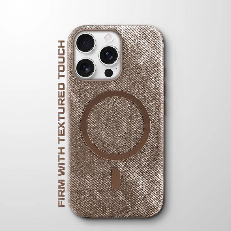 Classic Denim Finish Back Case For Apple iPhone 16 Pro With Wireless Charging Support Support - Image 10
