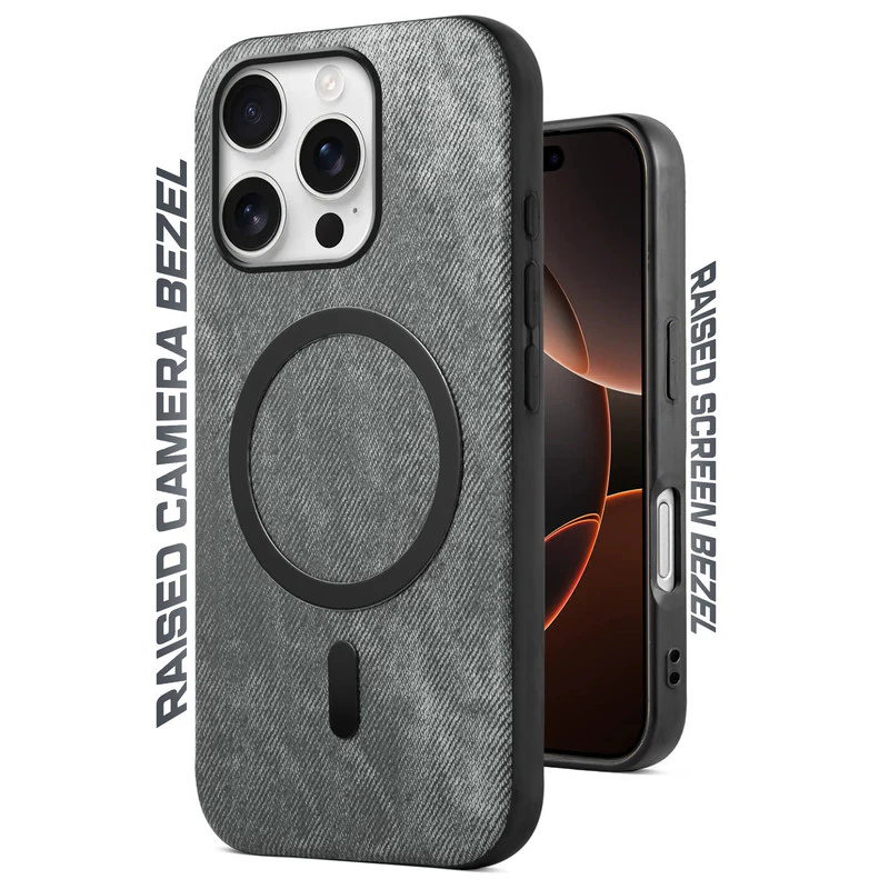 Classic Denim Finish Back Case For Apple iPhone 16 Pro With Wireless Charging Support Support - Image 24