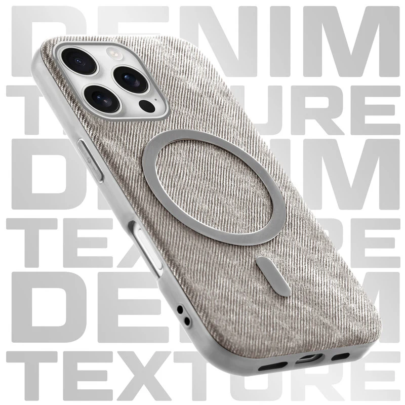 Classic Denim Finish Back Case For Apple iPhone 16 Pro With Wireless Charging Support Support - Image 29