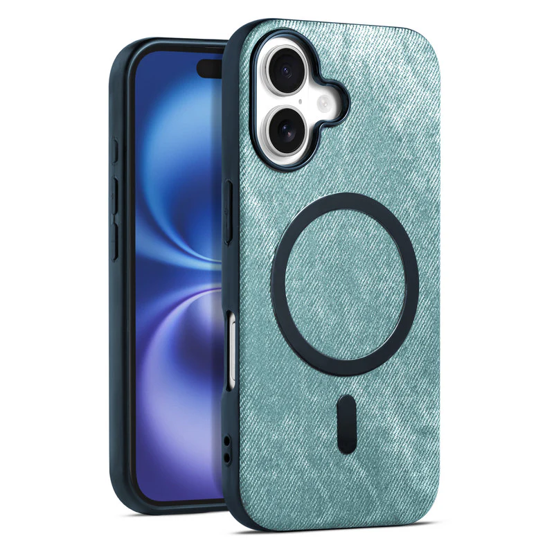 Classic Denim Finish Back Case For Apple iPhone 16 With Wireless Charging Support Support - Image 31