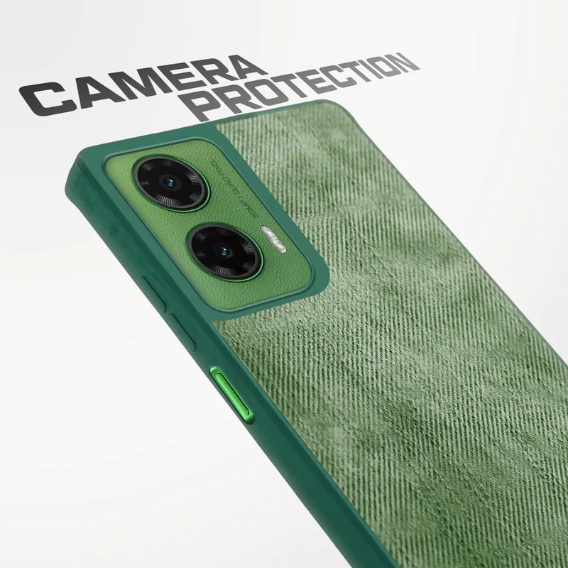 Denim Jeans Cloth Back Cover Case for Motorola G35 5G - Image 22