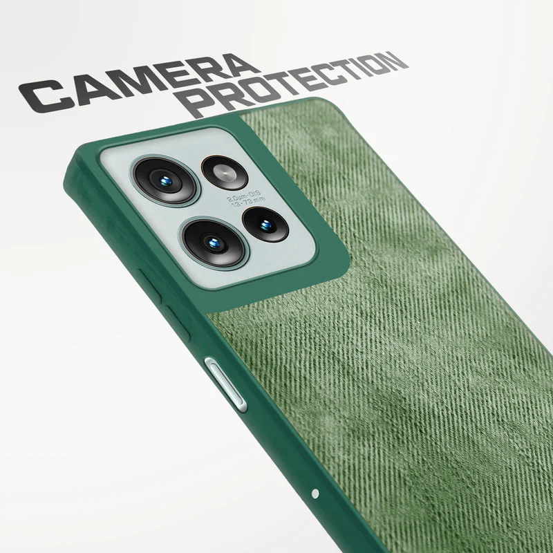 Denim Jeans Cloth Back Cover Case for Motorola G75 5G - Image 22