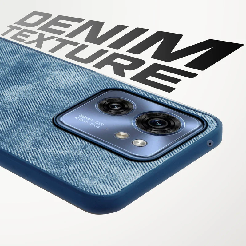 Denim Jeans Cloth Back Cover Case for Motorola Moto Edge 40 5G - Image 15