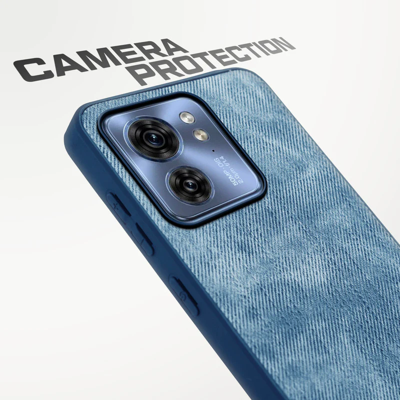 Denim Jeans Cloth Back Cover Case for Motorola Moto Edge 40 5G - Image 16