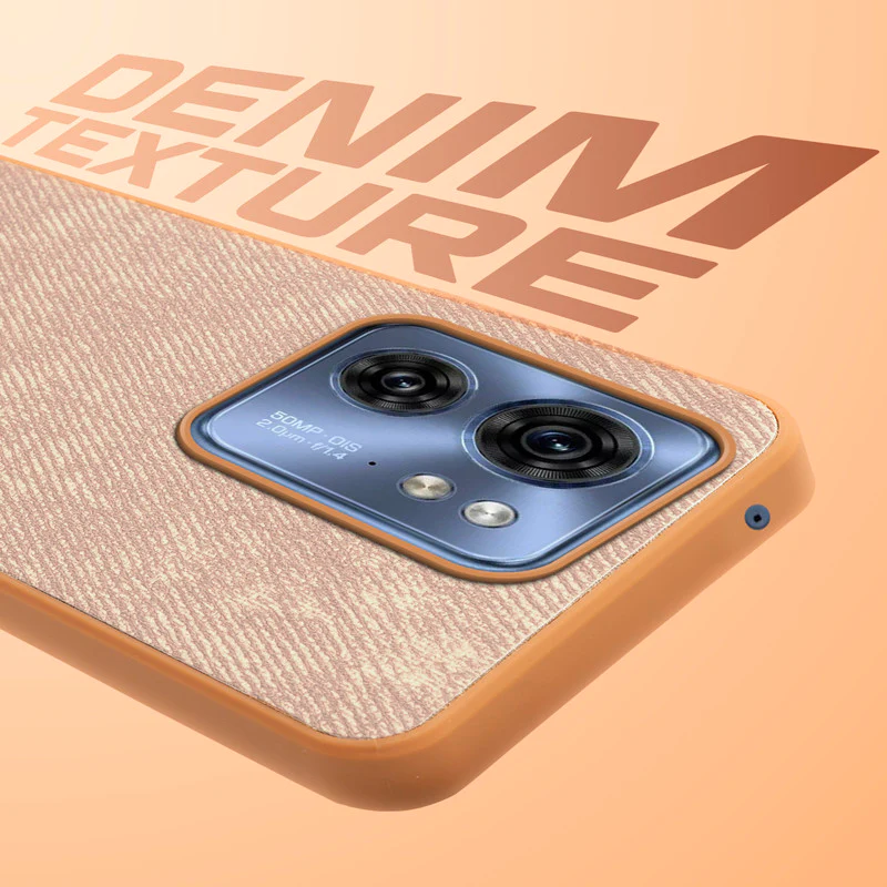 Denim Jeans Cloth Back Cover Case for Motorola Moto Edge 40 5G - Image 27