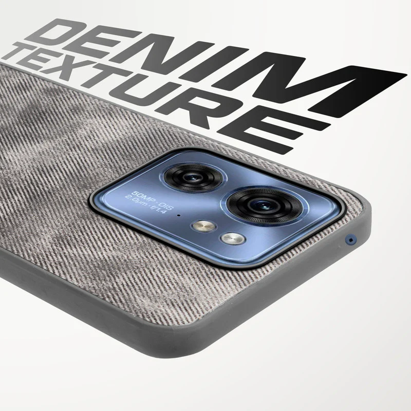Denim Jeans Cloth Back Cover Case for Motorola Moto Edge 40 5G - Image 39