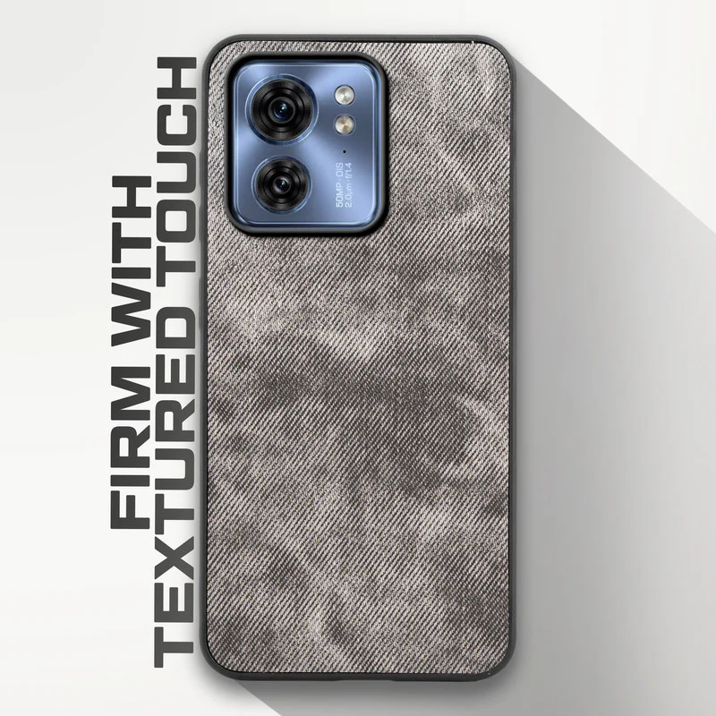 Denim Jeans Cloth Back Cover Case for Motorola Moto Edge 40 5G - Image 5