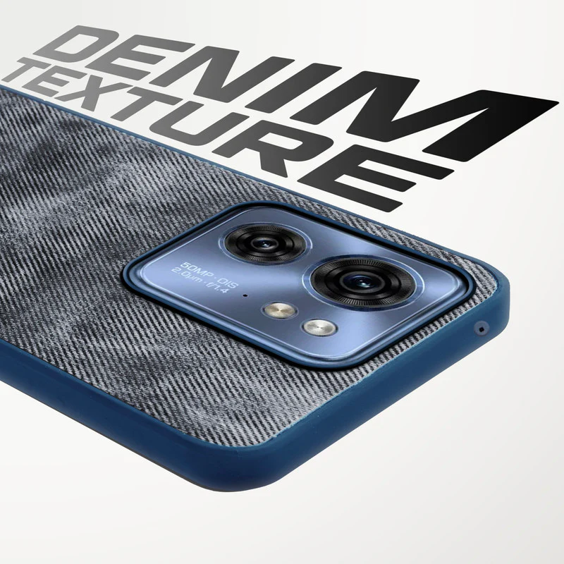Denim Jeans Cloth Back Cover Case for Motorola Moto Edge 40 5G - Image 9