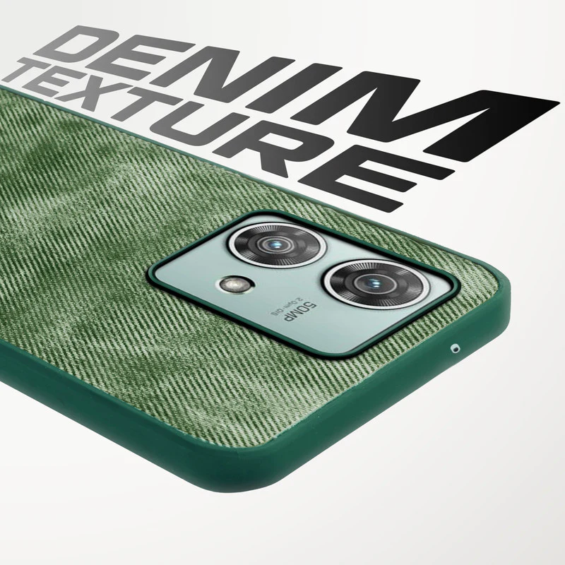 Denim Jeans Cloth Back Cover Case for Motorola Moto Edge 40 Neo 5G - Image 9