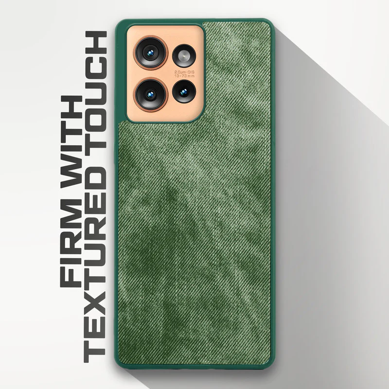 Denim Jeans Cloth Back Cover Case for Motorola Moto Edge 50 5G - Image 23
