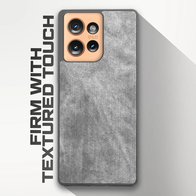 Denim Jeans Cloth Back Cover Case for Motorola Moto Edge 50 5G - Image 41