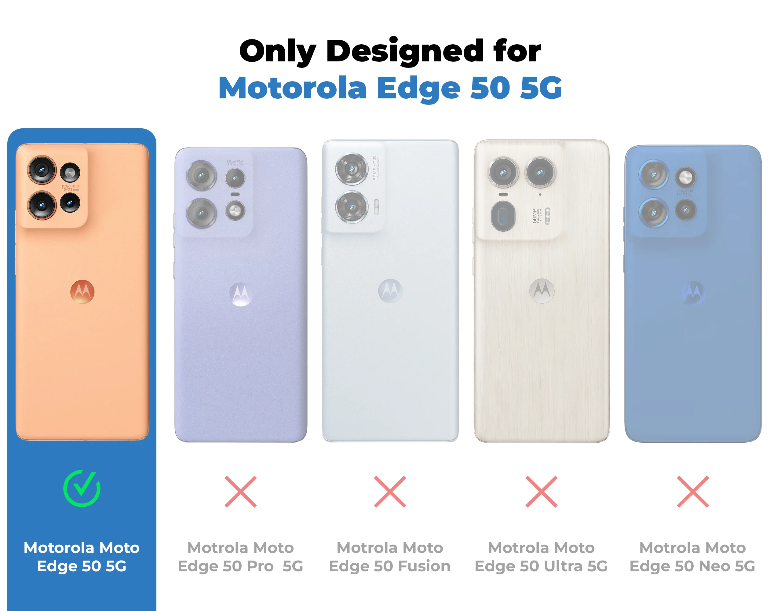 Denim Jeans Cloth Back Cover Case for Motorola Moto Edge 50 5G - Image 8