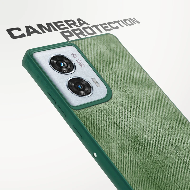 Denim Jeans Cloth Back Cover Case for Motorola Moto Edge 50 Fusion 5G - Image 28