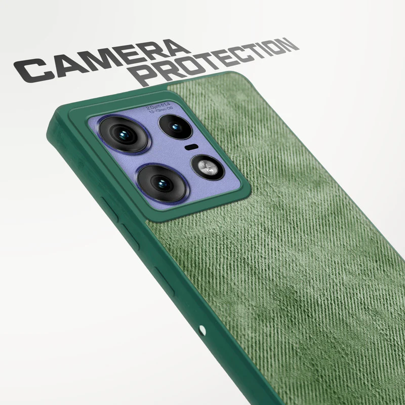 Denim Jeans Cloth Back Cover Case for Motorola Moto Edge 50 Pro 5G - Image 28