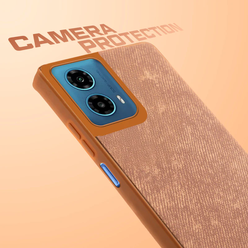 Denim Jeans Cloth Back Cover Case for Motorola Moto G34 5G - Image 34