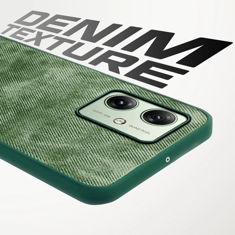 Denim Jeans Cloth Back Cover Case for Motorola Moto G54 5G - Image 21