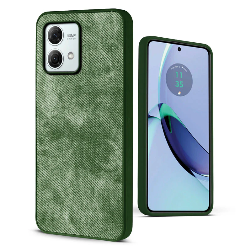 Denim Jeans Cloth Back Cover Case for Motorola Moto G84 5G - Image 24