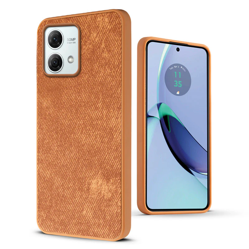 Denim Jeans Cloth Back Cover Case for Motorola Moto G84 5G - Image 36
