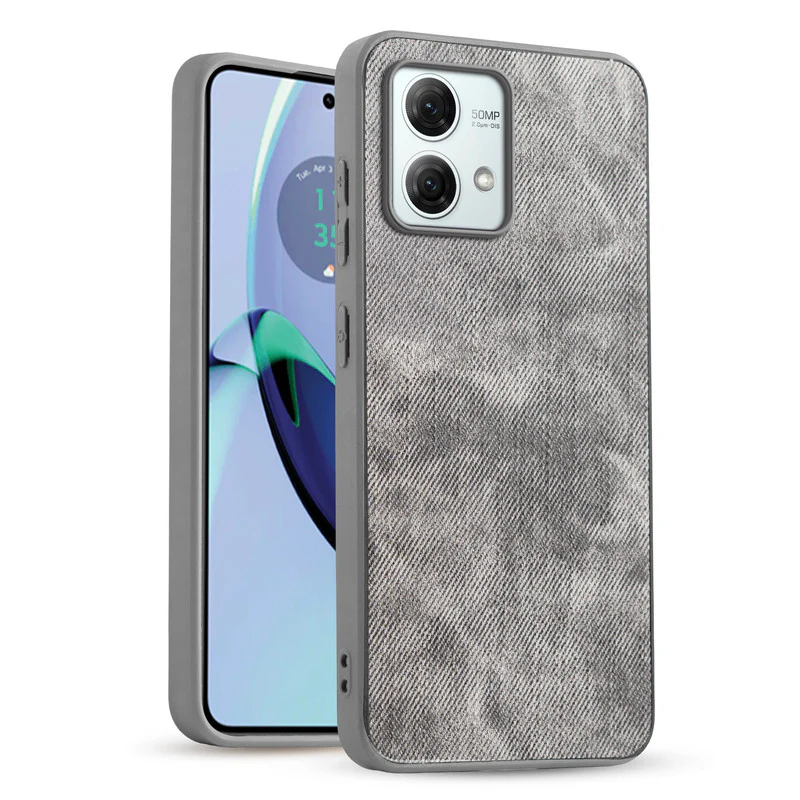 Denim Jeans Cloth Back Cover Case for Motorola Moto G84 5G - Image 37