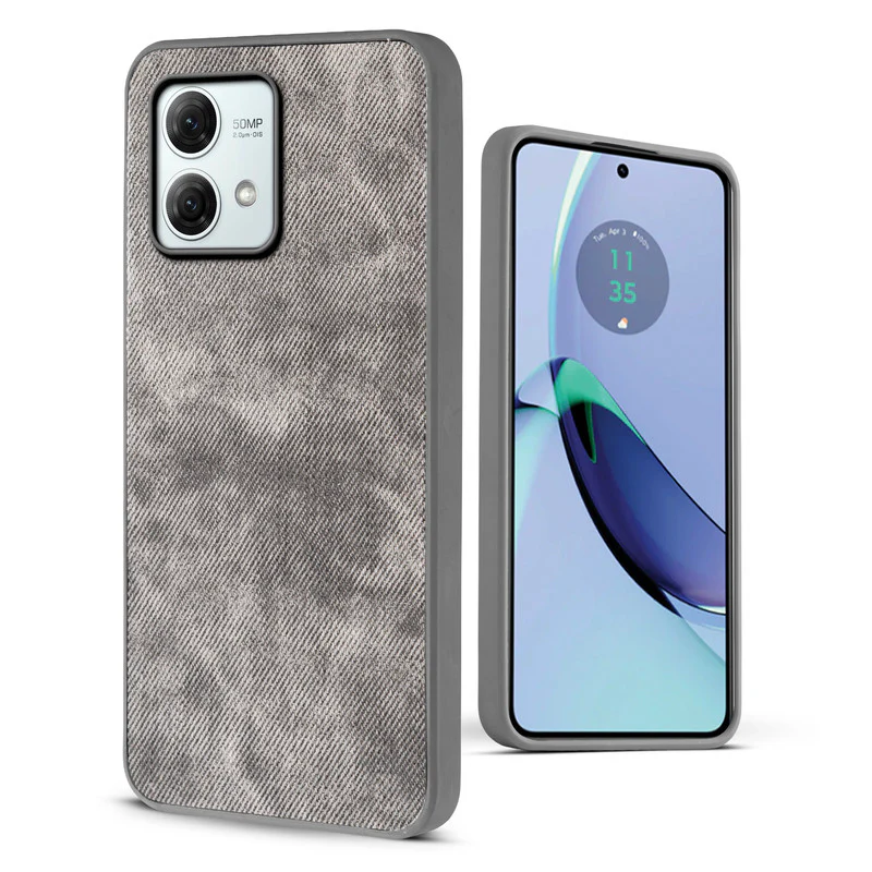 Denim Jeans Cloth Back Cover Case for Motorola Moto G84 5G - Image 42