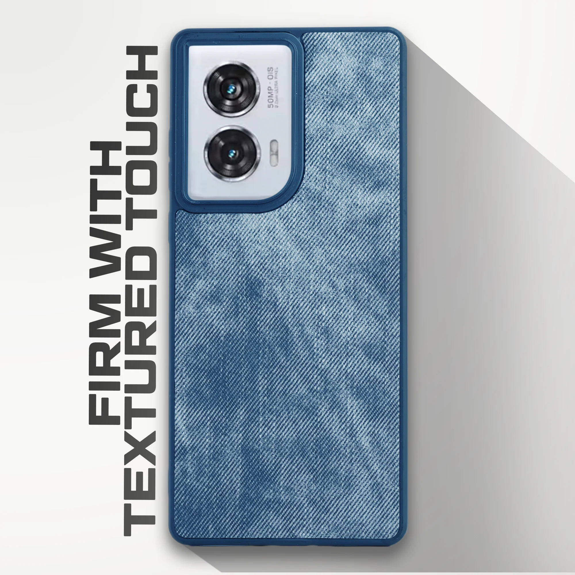Denim Jeans Cloth Back Cover Case for Motorola Moto G96 5G - Image 23