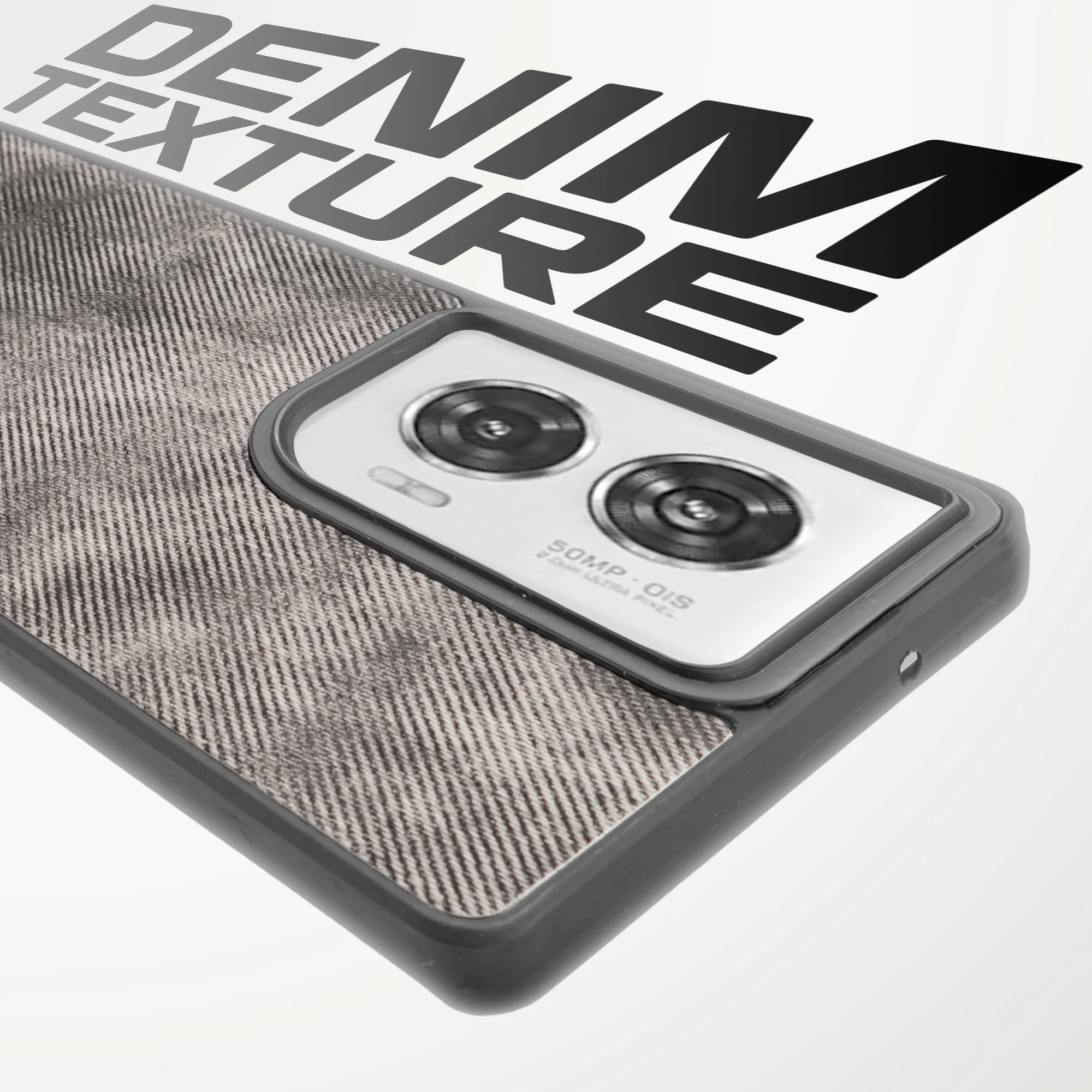 Denim Jeans Cloth Back Cover Case for Motorola Moto G96 5G - Image 3