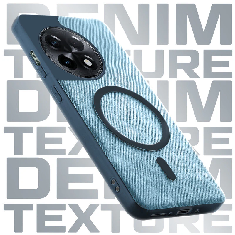 Classic Denim Finish Back Case For OnePlus 11R 5G With Wireless Charging Support Support - Image 17