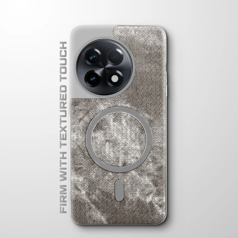 Classic Denim Finish Back Case For OnePlus 11R 5G With Wireless Charging Support Support - Image 28