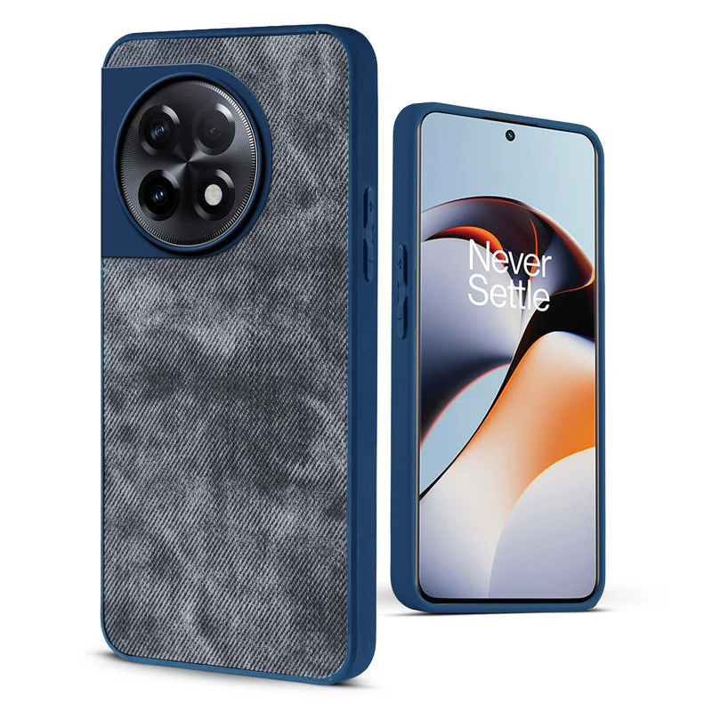 Denim Jeans Cloth Back Cover Case for OnePlus 11R 5G - Image 12