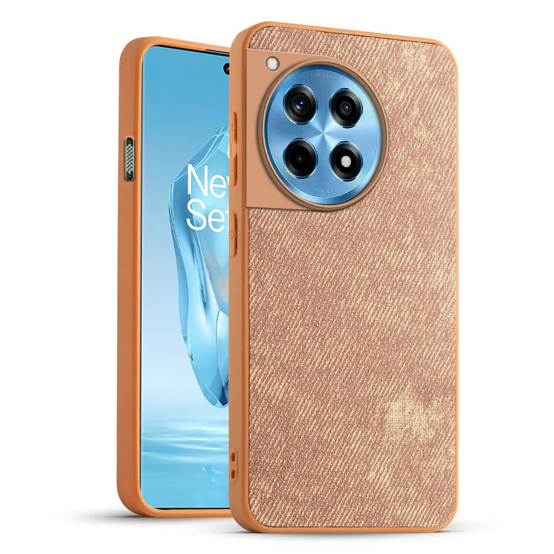 Denim Jeans Cloth Back Cover Case for OnePlus 12R 5G - Image 25