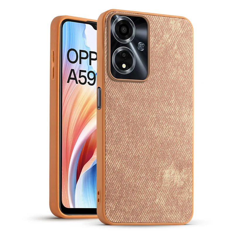 Denim Jeans Cloth Back Cover Case for Oppo A59 5G - Image 25