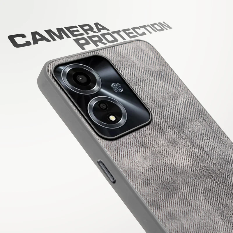 Denim Jeans Cloth Back Cover Case for Oppo A59 5G - Image 40