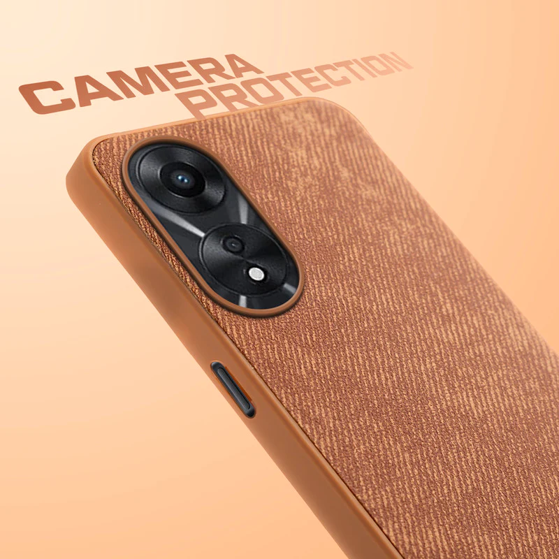 Denim Jeans Cloth Back Cover Case for Oppo A78 5G - Image 34