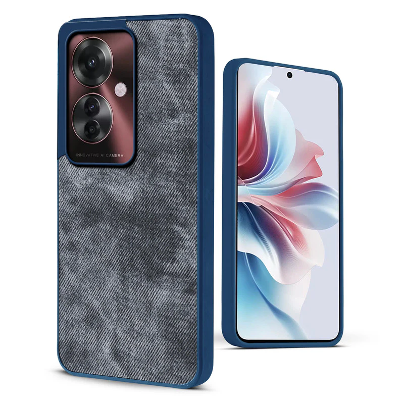 Denim Jeans Cloth Back Cover Case for Oppo F25 Pro 5G - Image 12