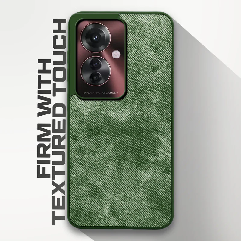 Denim Jeans Cloth Back Cover Case for Oppo F25 Pro 5G - Image 23